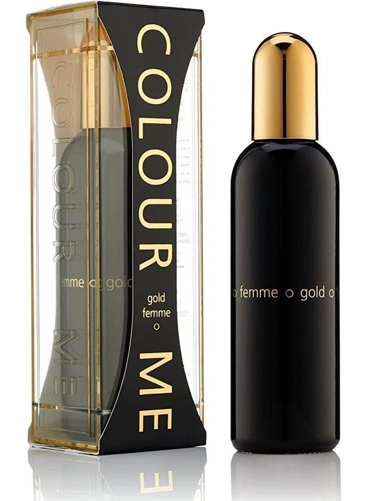 كولور مي عطر باتشولي للنساء كولور مي جولد فيم 100 مل | عطر فاخر للنساء بمكونات الباتشولي والكراميل والورد | أفضل هدية عطرية لها - Image 5