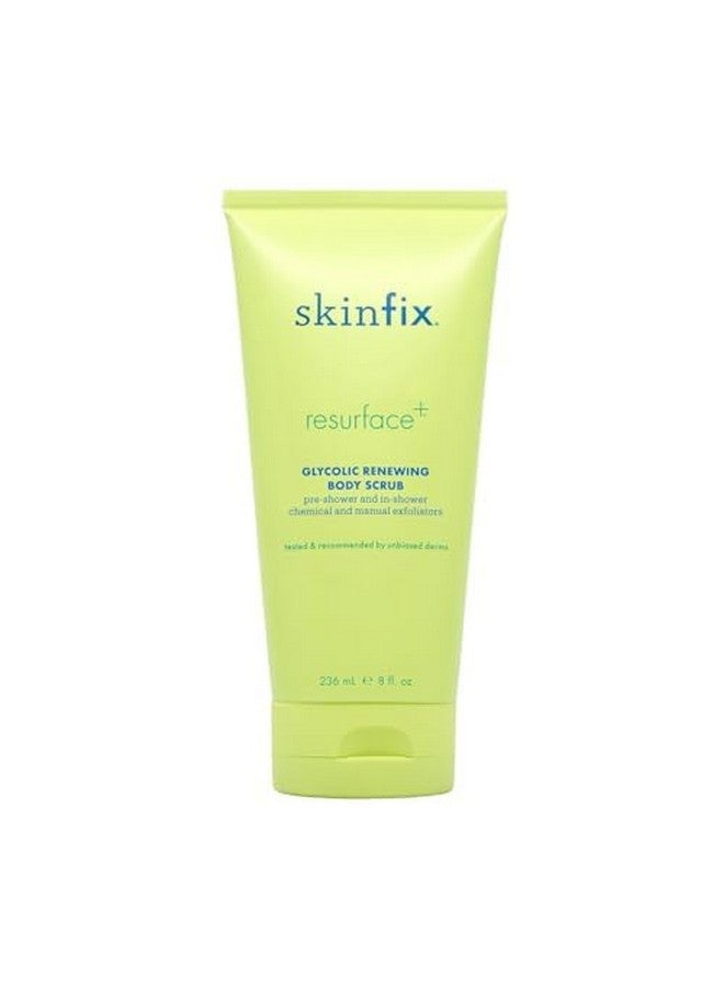 Skinfix Skinfix Resurface+ Glycolic Renewing Scrub: A Double-Duty AHA BHA Exfoliant Scrub & Body Peel to Visibly Polish, Refine, Brighten & Smooth Rough, Bumpy & Crepey Skin Caused KP-Prone Skin, 8 Fl Oz  - Image 1