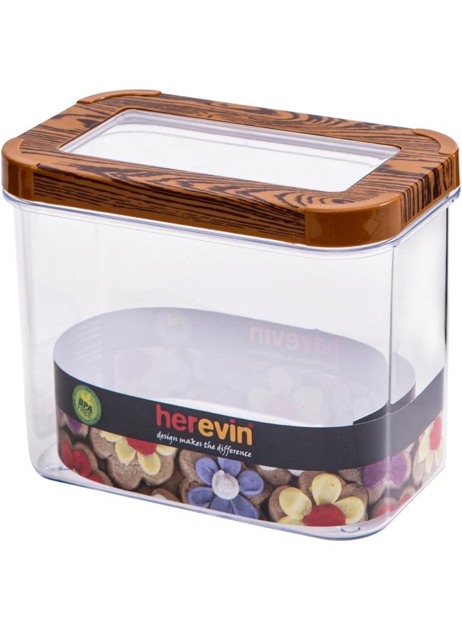 Servewell Servewell HARMONY 1,2 lt Storage Canister-Wooden Marble 