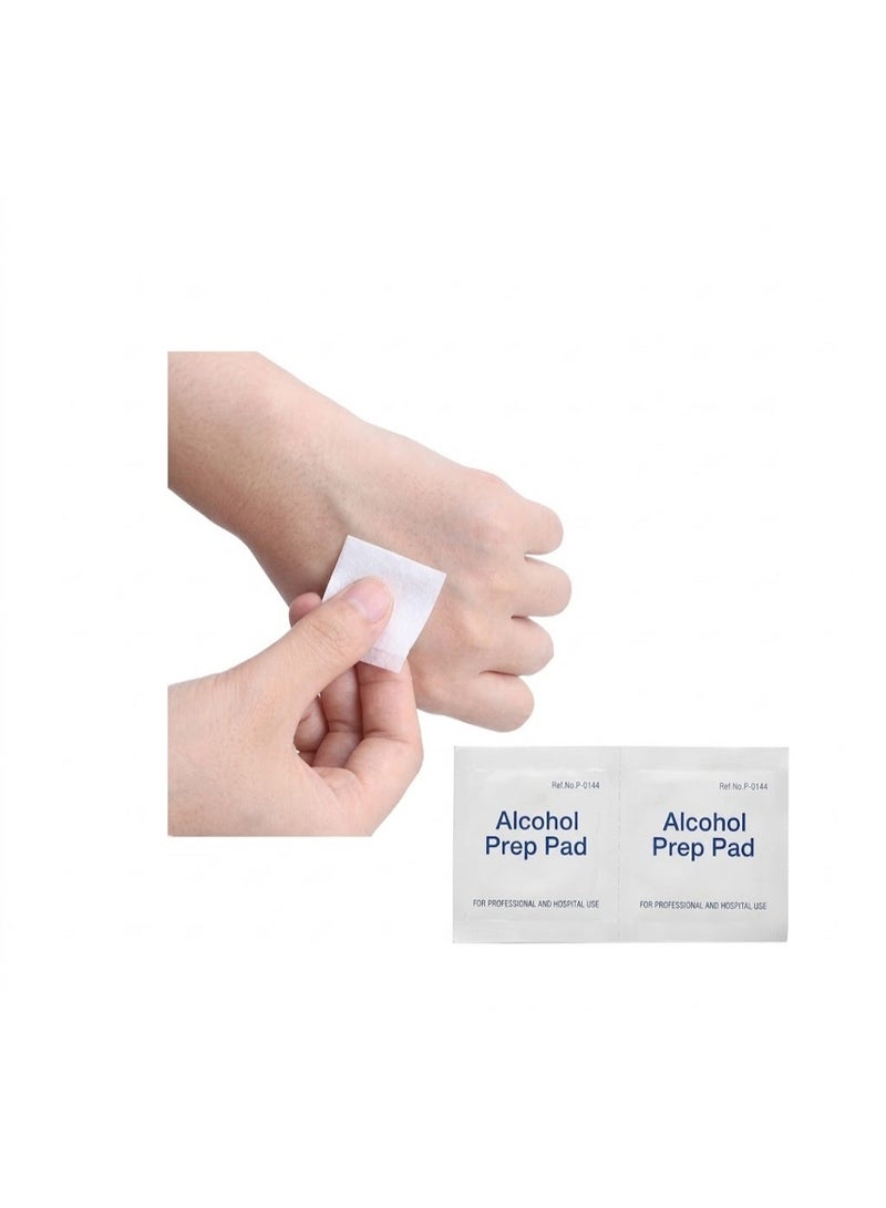 Kinmed Alcohol Prep Pads, 70% Isopropyl Alcohol Sterile Swabs, 2-Ply (30x60mm) - Pack of 4 Boxes (400 PCS Total) - Image 4