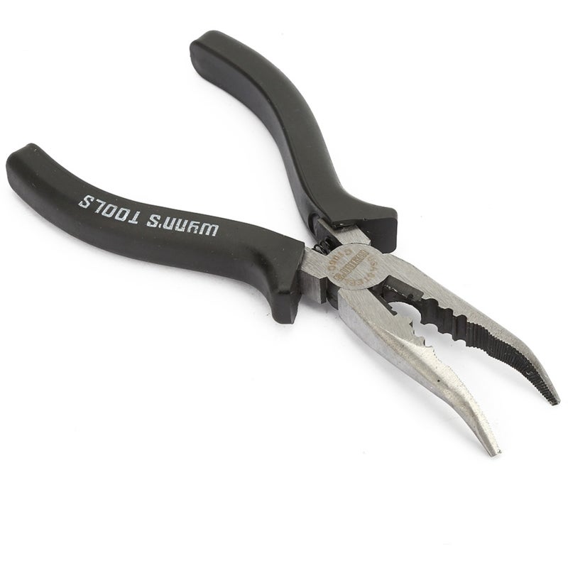 WYNN'S 6'' High Carbon Steel Slimline Bent Nose Pliers Round Curved Nose Pliers for Multiple Purposes - Image 2