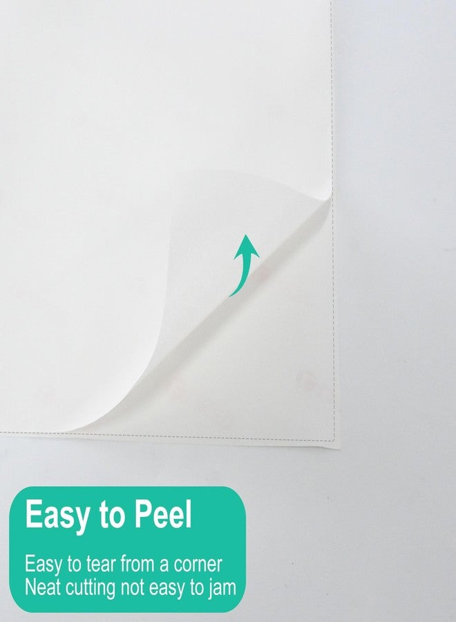 L LIKED 30 Printable White Sticker Paper Full Sheet Label, Matte, 8.5" x 11" for Laser & Inkjet Printing (30 Sheets) - Image 4
