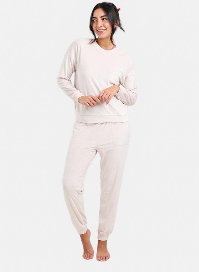 Carina Round Neck Pyjama Set - Image 1