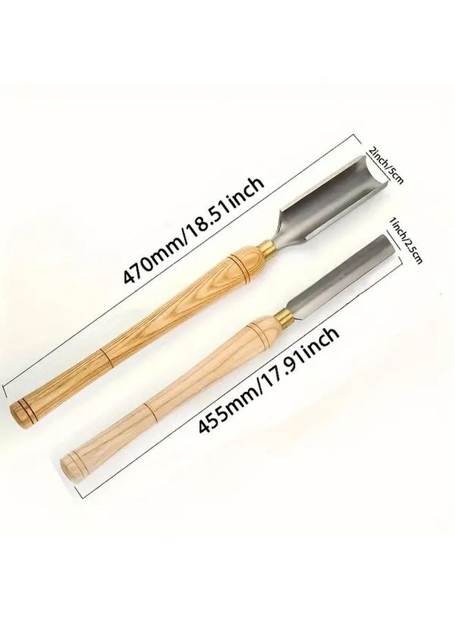 1 Inch Small Semicircle High Speed Steel Woodturning Cutter Handheld Wood Lathe Tool - Image 3