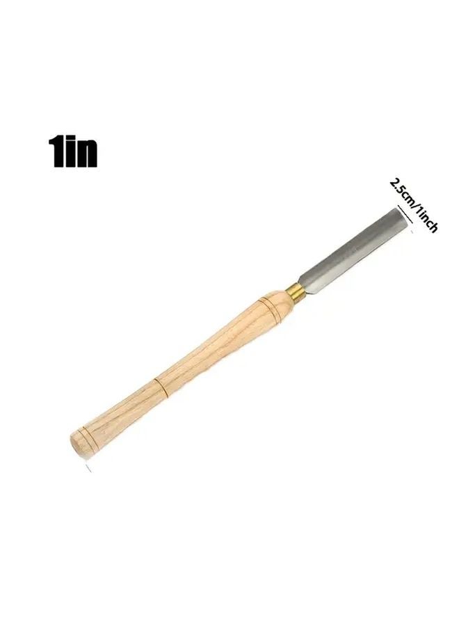 1 Inch Small Semicircle High Speed Steel Woodturning Cutter Handheld Wood Lathe Tool - Image 1