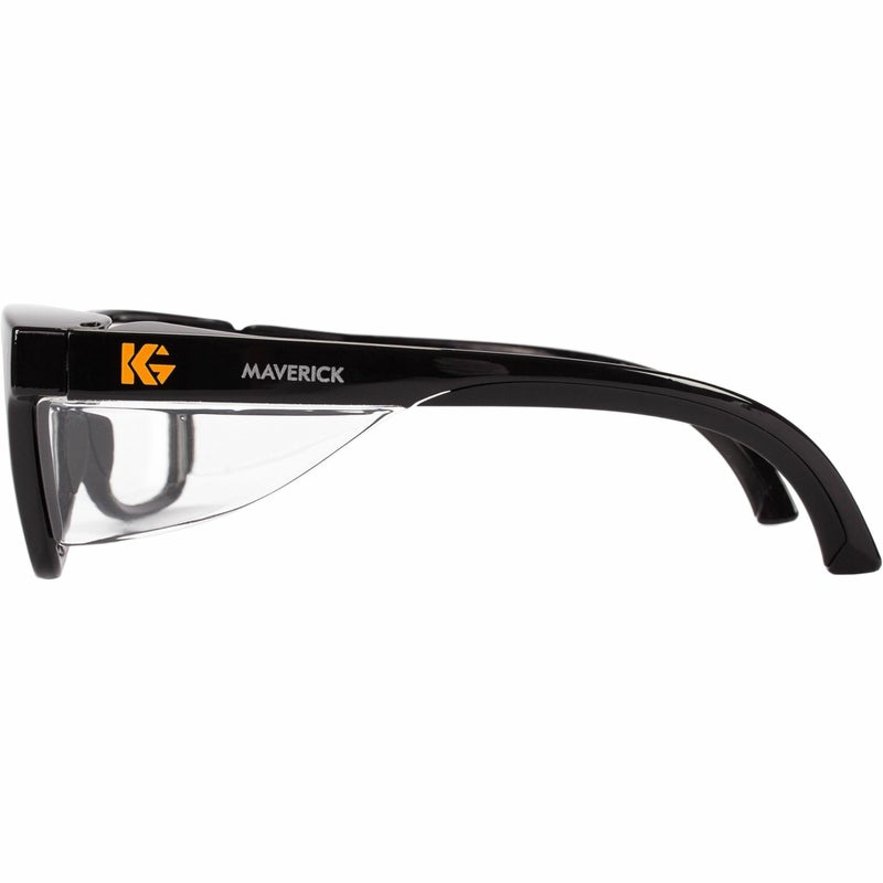 KLEENGUARD حماية العين من كليينغارد V30 مافريك 49309 مع عدسات شفافة بطبقة مضادة للضباب وإطار أسود كمية 1 - Image 4