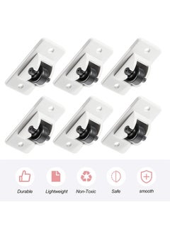 HY Self Adhesive Caster Wheels, 12 Pieces Mini Fixed Wheels Caster Boxes Caster Paste Plastic Wheel Sticky Caster Carton for Storage Box Trash DIY Toy Car Bin Storag  - Image 5