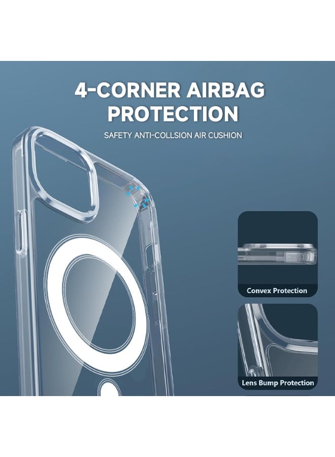 MMG 3-in-1 Heavy Duty Protection Magsafe Case for iPhone 15 | 360° Anti-Shock Protection | Magsafe Cover Case | Lens Protection | 9H Glass Screen Protector  - Image 3
