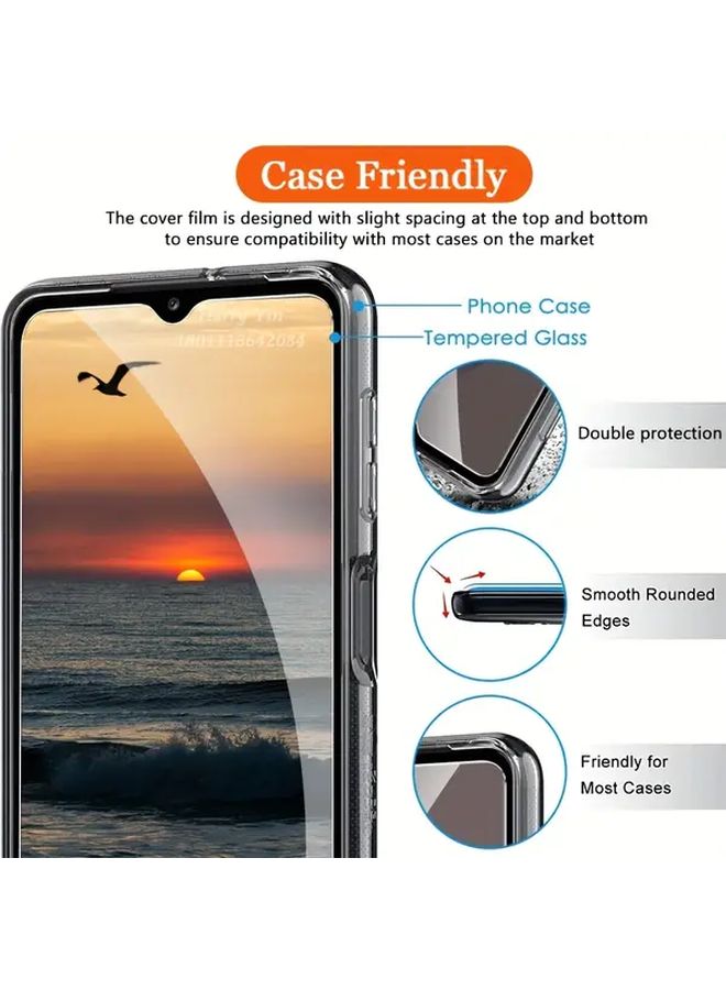 4 Pack HD Tempered Glass Screen Protector for Samsung Galaxy A16 Black Edge Full Coverage 9H - Image 5