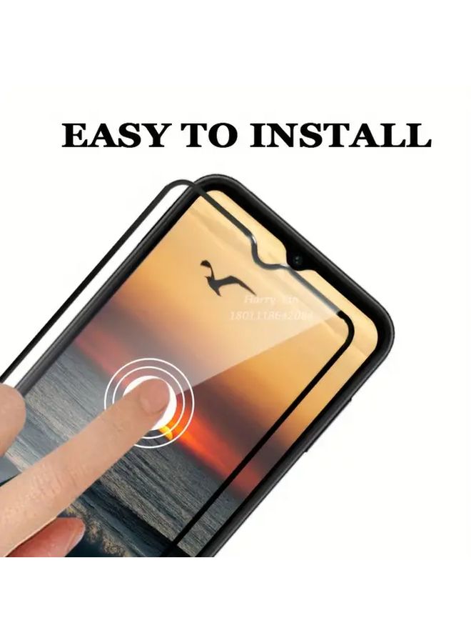 4 Pack HD Tempered Glass Screen Protector for Samsung Galaxy A16 Black Edge Full Coverage 9H - Image 3