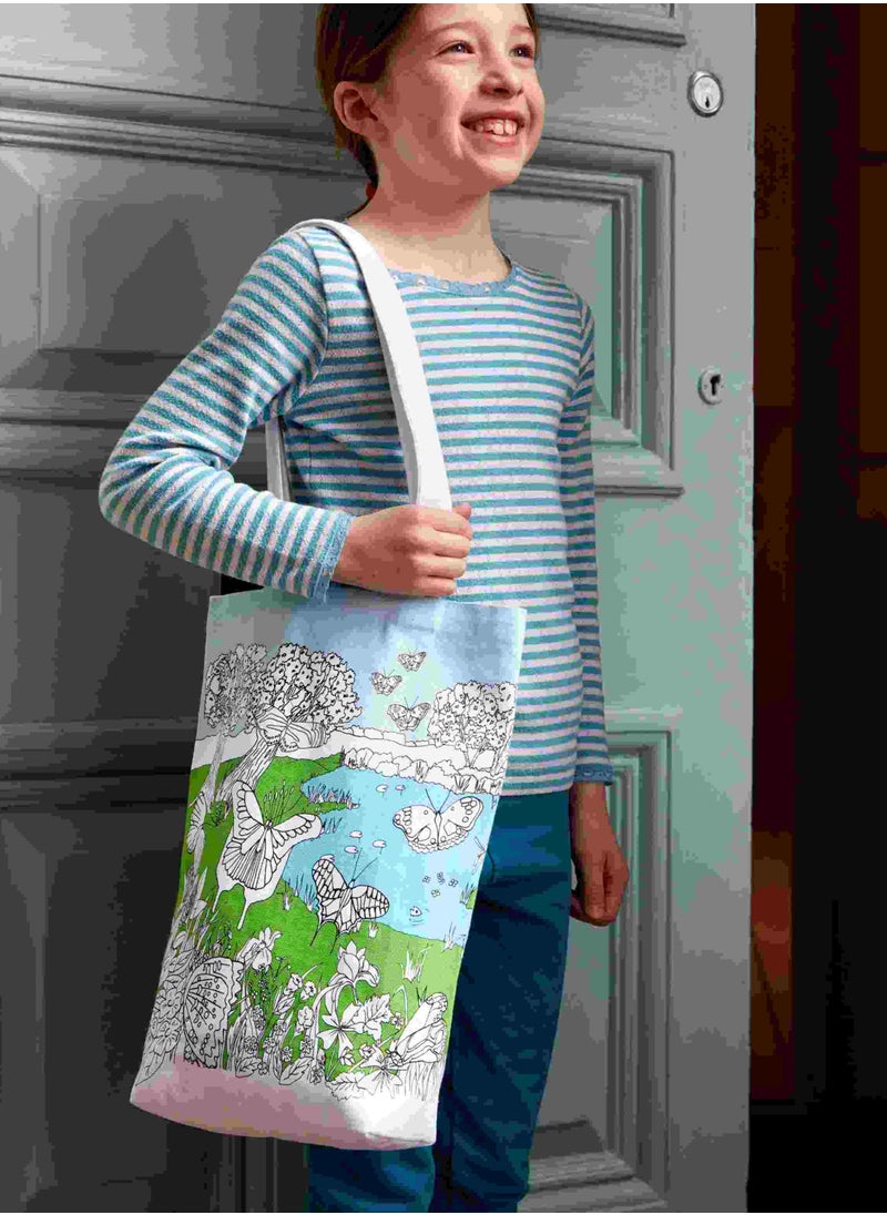 eatsleepdoodle Coloring Tote, Butterfly  - Image 5