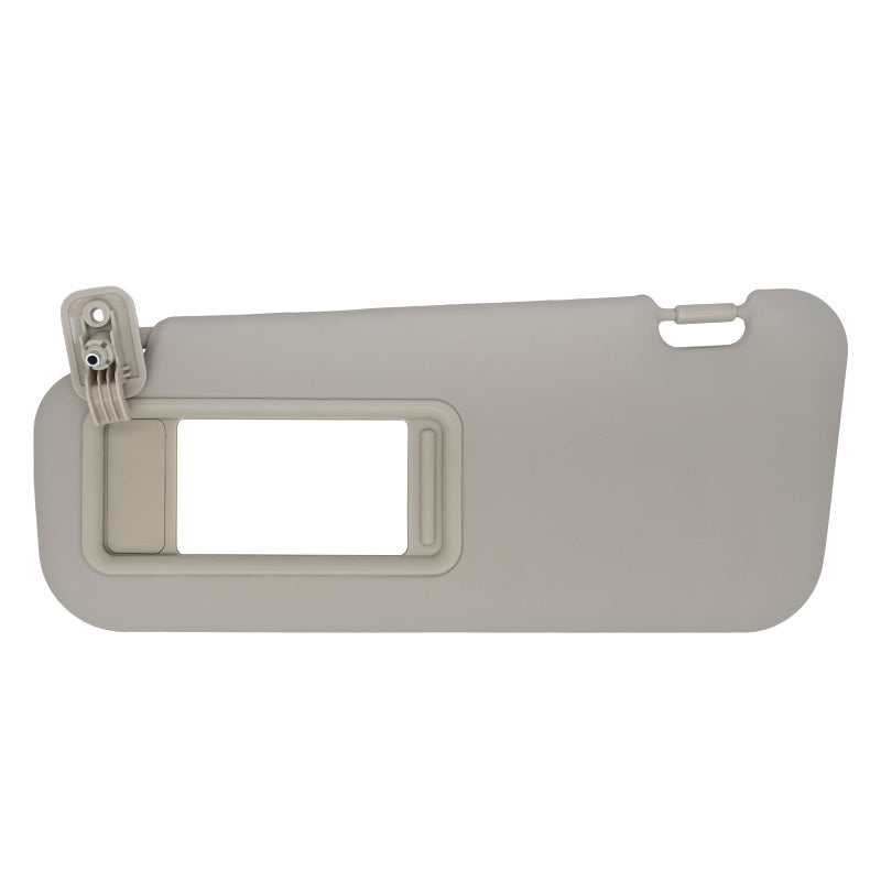 NHILES Left Driver Side Sun Visor Compatible with Mazda 3 2010 2011 2012 2013 BBM269320C75 BBM369320C75 Without Light Beige