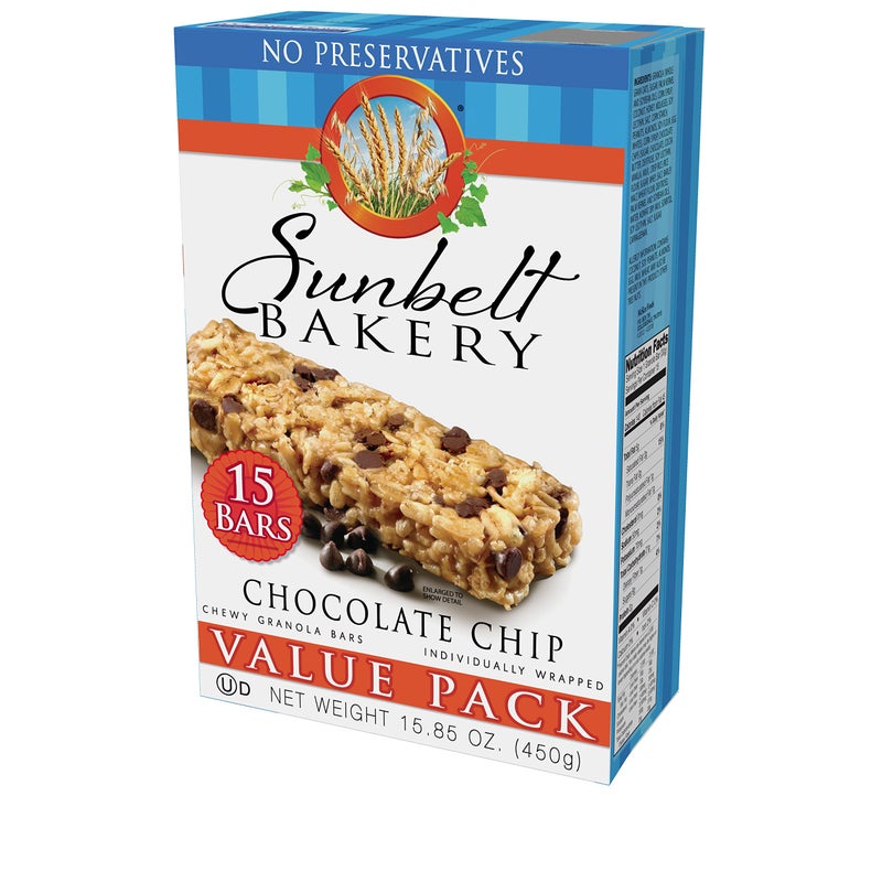Sunbelt Bakery Chewy Chocolate Chip Granola Bars, 1.1 oz Bars, 15 Count - Image 3