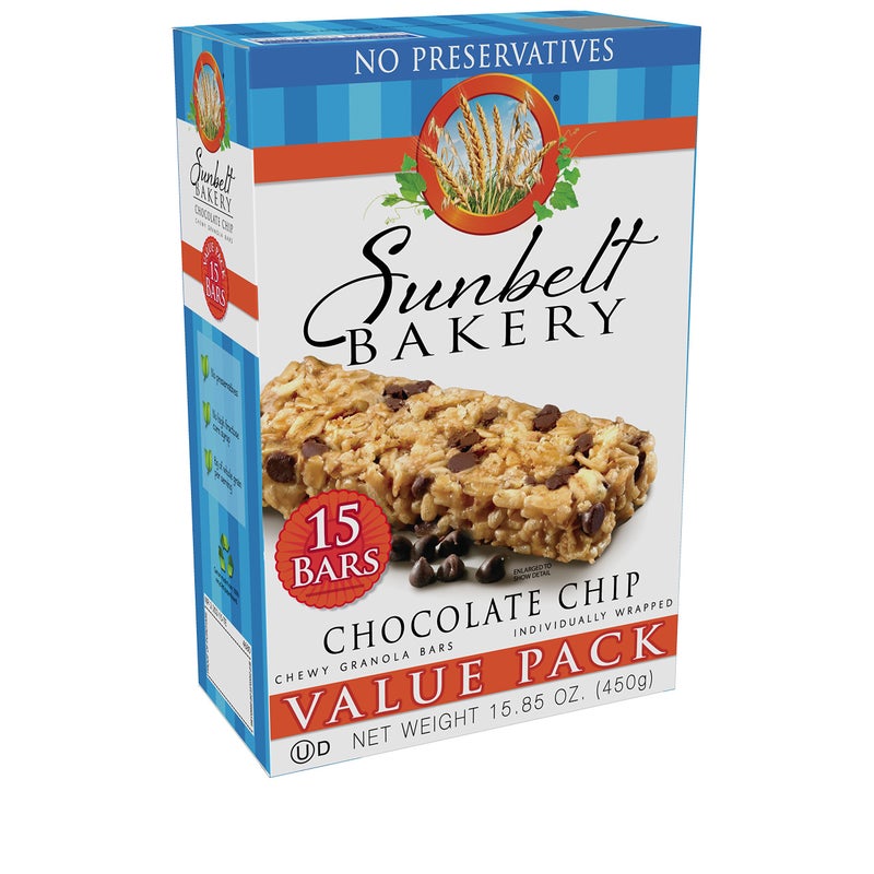 Sunbelt Bakery Chewy Chocolate Chip Granola Bars, 1.1 oz Bars, 15 Count - Image 2