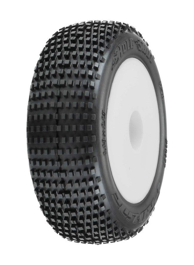 Pro-Line Racing Hole Shot Tires MTD White Mini-T 2.0 F/R PRO1017713 RC Tire - Image 1