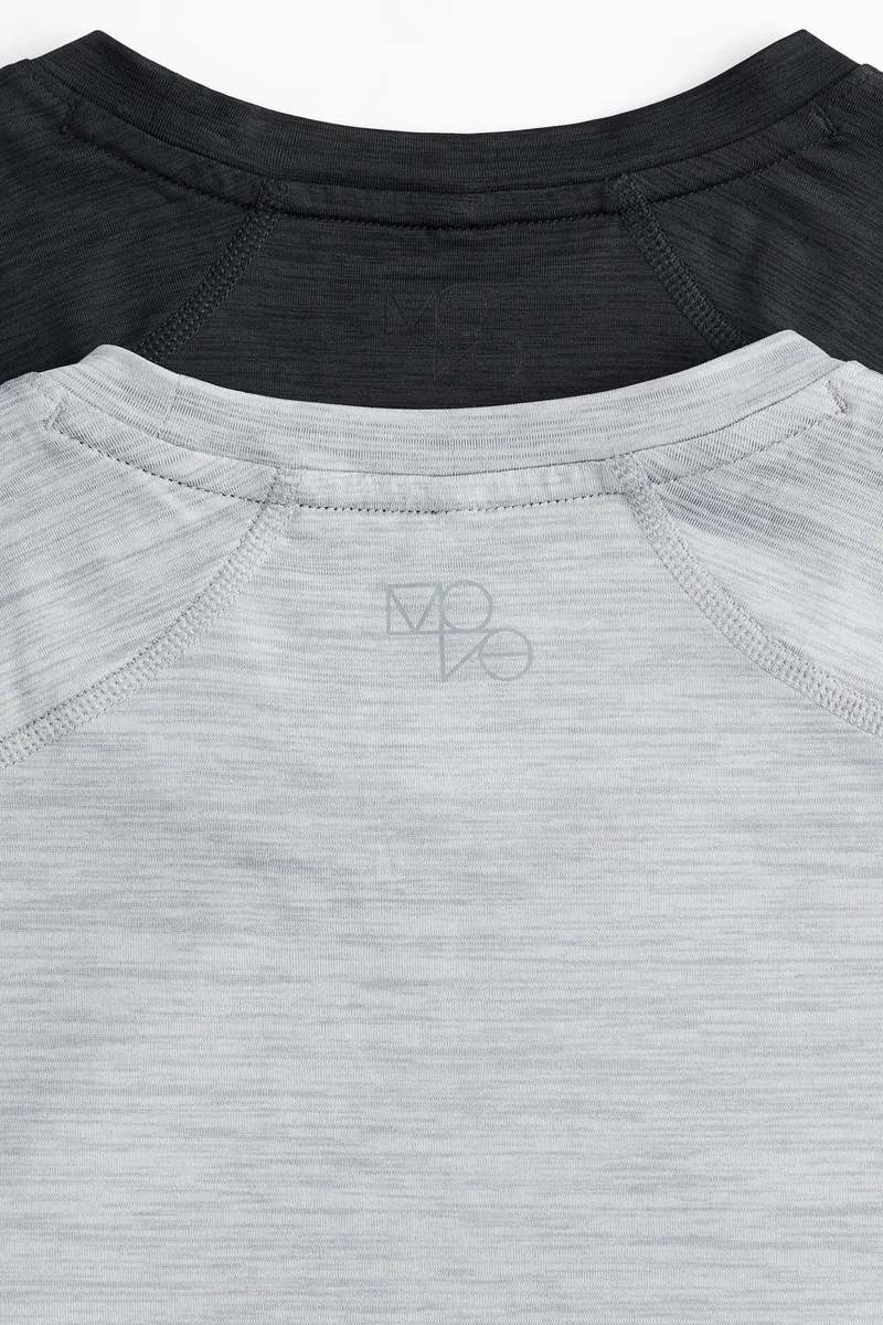 H&M 2-pack DryMove™ Muscle Fit sports tops