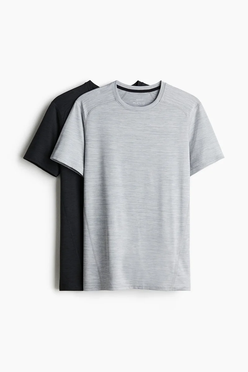 H&M 2-pack DryMove™ Muscle Fit sports tops