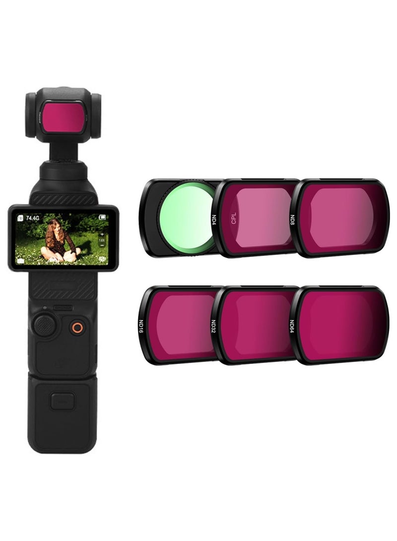 general Magnetic Filter Kit Compatible with DJI Osmo Pocket 3 Cameras, ND8/ND16/ND32/ND64 Filters ND Kit UV CPL Filter Accessories for DJI Osmo Pocket 3 Lenses Waterproof Scratch Resistant - Image 1