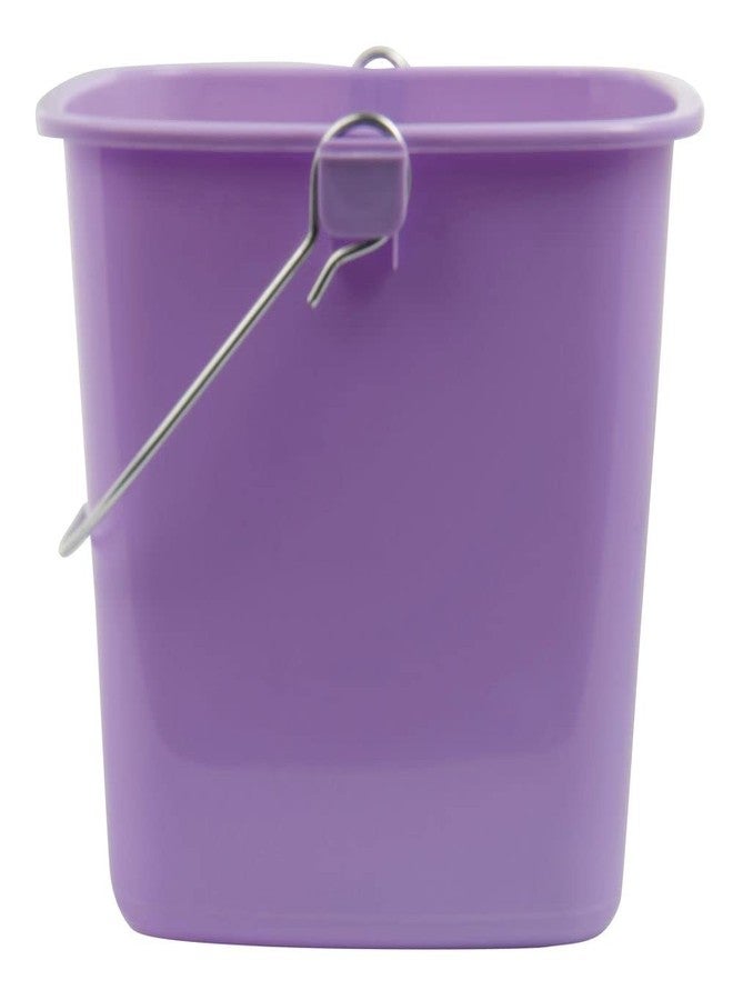 Hubert Carlisle 6 Qt Purple Plastic Allergen Awareness Utility Pail - 7 1/2"L x 7 1/2"W x 8 1/4"H - Image 4