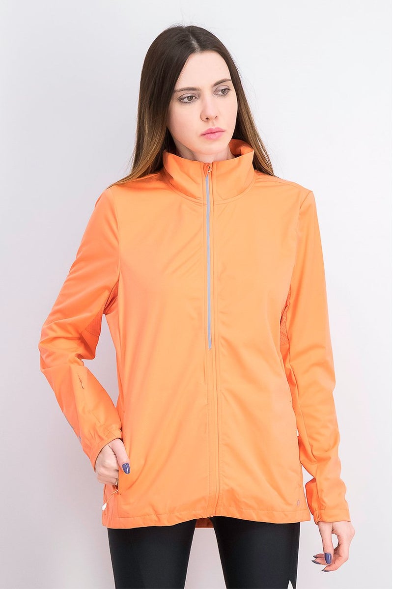 Tchibo Women Long Sleeve Full Zip Turtle Neck Jacket, Coral - Image 1