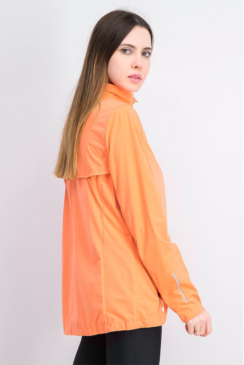 Tchibo Women Long Sleeve Full Zip Turtle Neck Jacket, Coral - Image 2