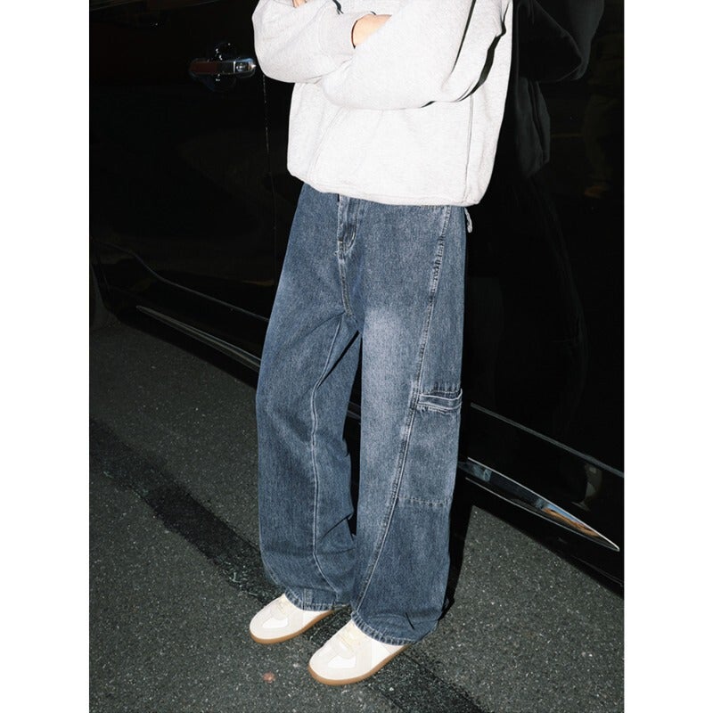 Unisex Classic Denim Jeans Loose Fit Daily Outdoor Wear - Image 5