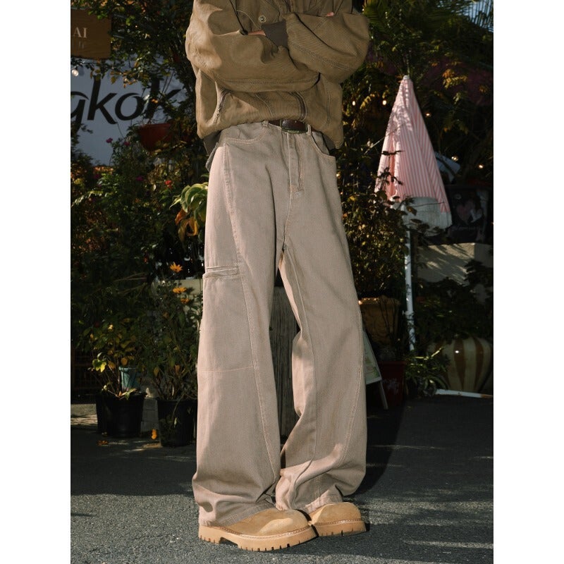 Unisex Classic Denim Jeans Loose Fit Daily Outdoor Wear - Image 2