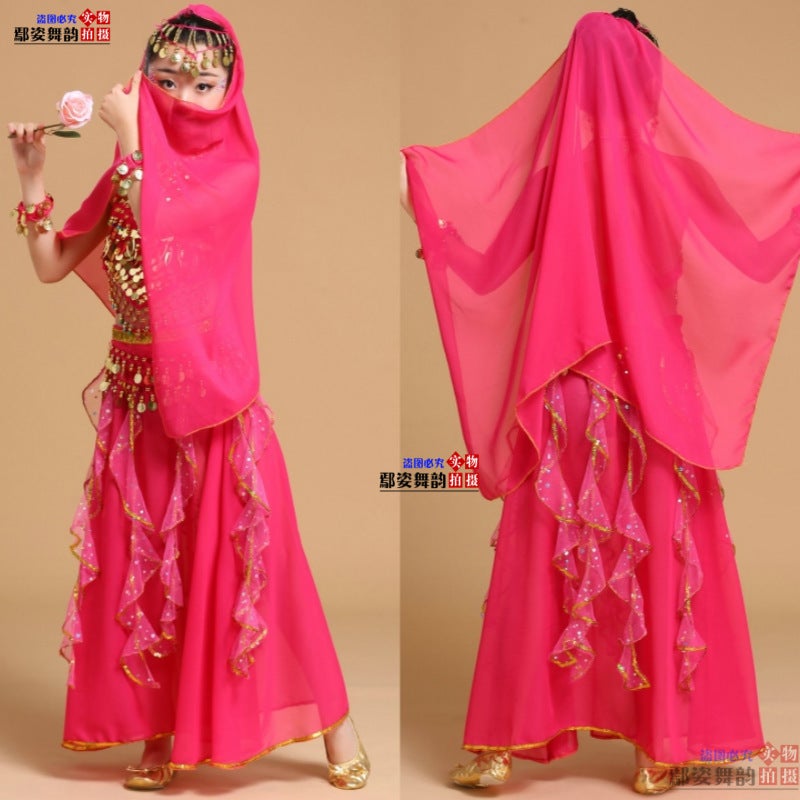 Journey To The West Jade Rabbit Costume Cosplay Female Fairy Indian Dance Adult Children Performance Costume Indian Maiden - Image 5