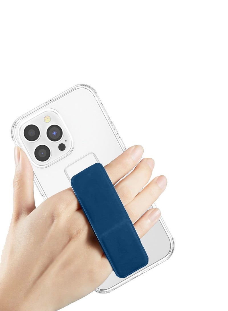 Wtech Apple iPhone 16 Pro Max 2024 TPU Hand Grip Air Pillow Case Cover - Clear/Navy Blue - Image 4