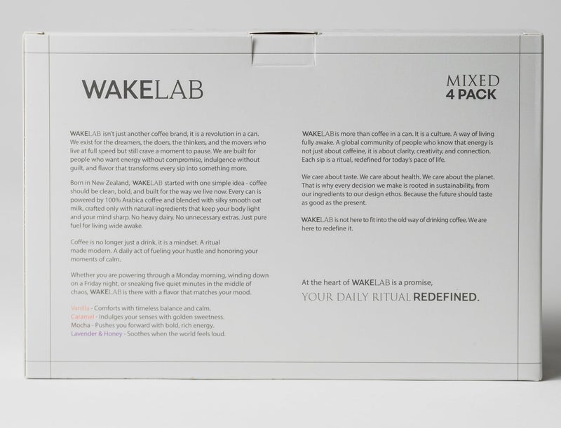 WAKELAB Mixed 4 Pack Iced Oat Latte Set - Image 3