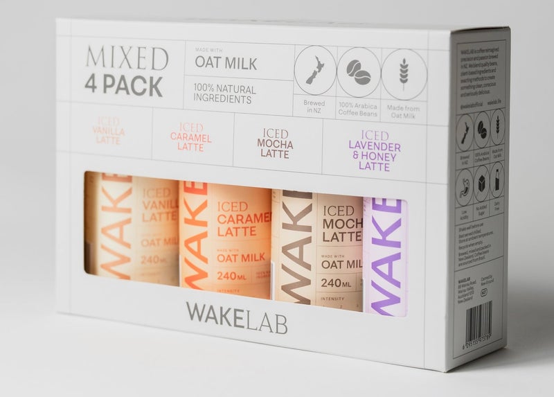 WAKELAB Mixed 4 Pack Iced Oat Latte Set - Image 2