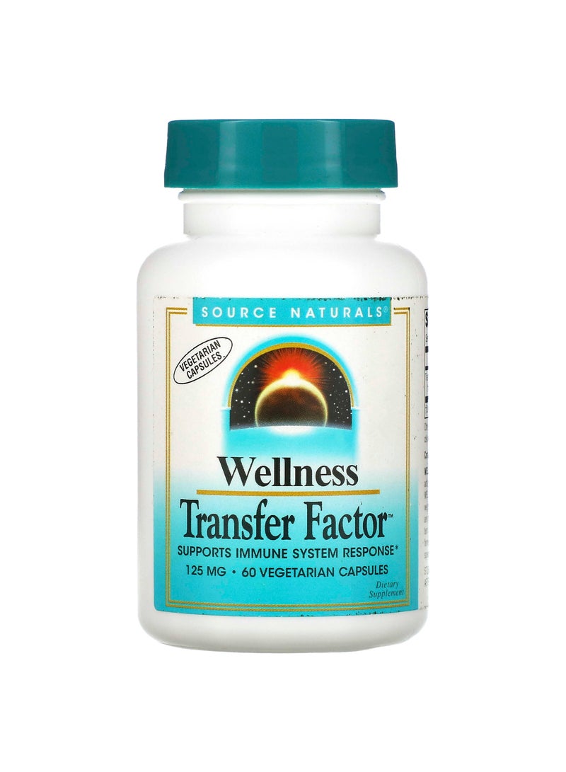 Source Naturals Wellness Transfer Factor, 125 mg, 60 Vegetarian Capsules