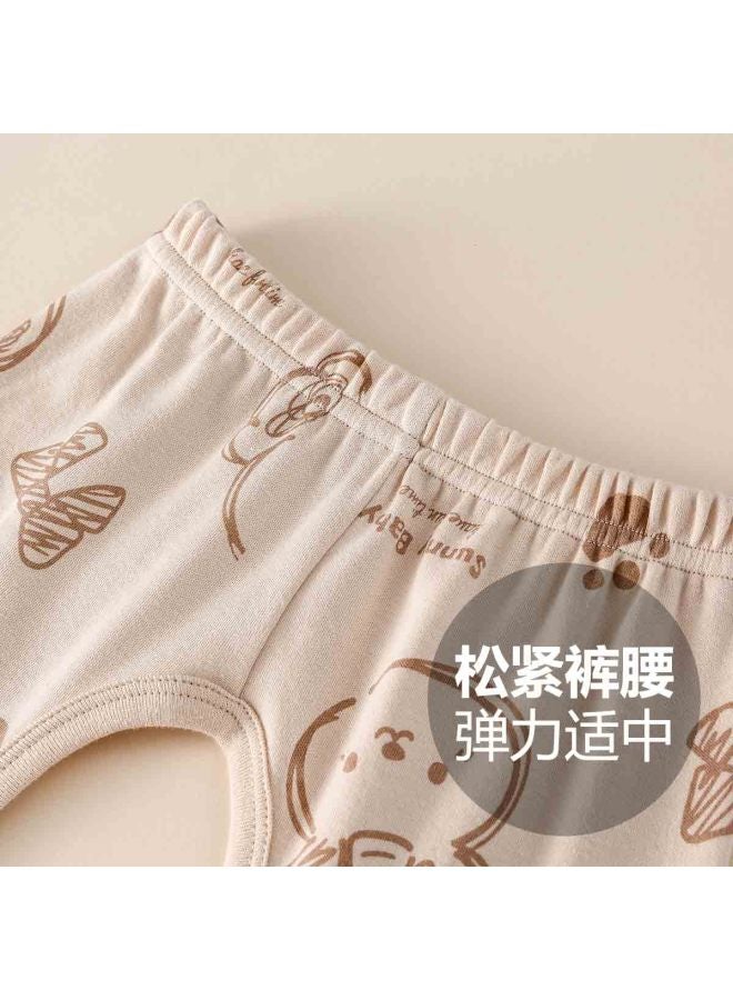 Doxiluka baby Pants, Infant Thermal Underwear, Leggings, Spring/autumn Open-crotch Pants, Unisex Cotton Casual Pants For Boys And Girls - Image 5