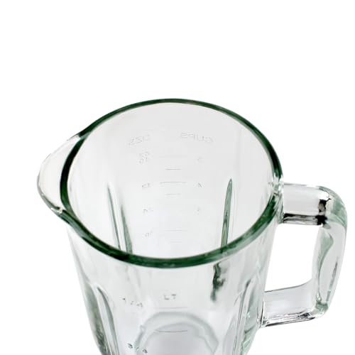 LMEI Replacement Parts 5-Cup Glass Jar with Lid,Compatible with Black&Decker Blender BL1110RG/ BL1220SG/ BL2020/ BL1820SGM - Image 4