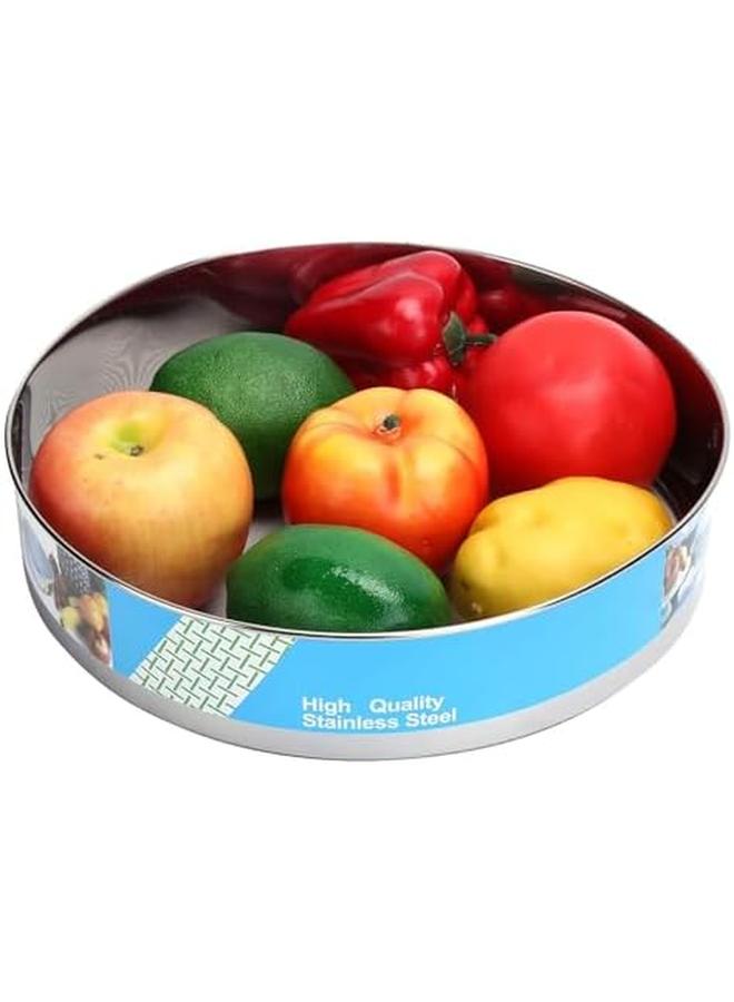 إي سي في في 6 قطع من مصافي الدقيق للخبز، 6 مقاسات من الفولاذ المقاوم للصدأ، مصفاة شبكية دائرية دقيقة، مصافي طعام مع 40 شبكة، مصفاة مطبخ، منخل للخبز، تزيين الكعك - Image 3