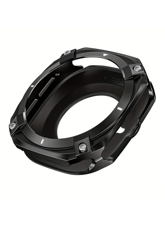 Black And White Alloy Metal Protector Case For Samsung Galaxy Ultra Watch 7 8 47mm - Image 1