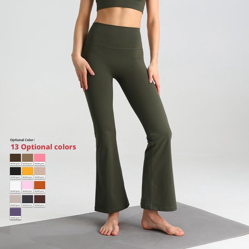 Women's High Waist Butt Lifting Flared Yoga Pants for Fitness - Image 2