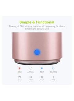 EWA EWA Travel Case Packed, A106 Pro Portable Bluetooth Speaker with Custom Bass Radiator, Brief Design, IP67 Waterproof, Perfect Mini Speaker for Shower, Room, Bike, Car (Pink)  - Image 4
