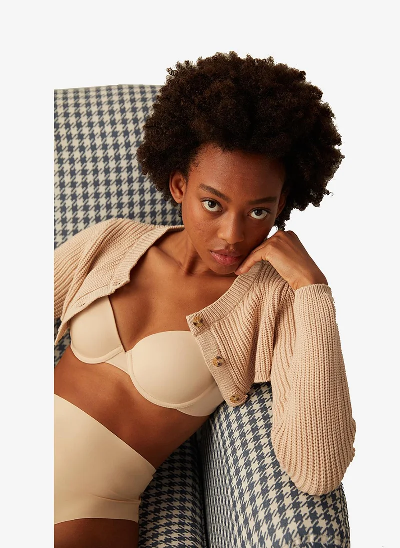 بنتي Women Daylift Beige Lifting Wired Bra