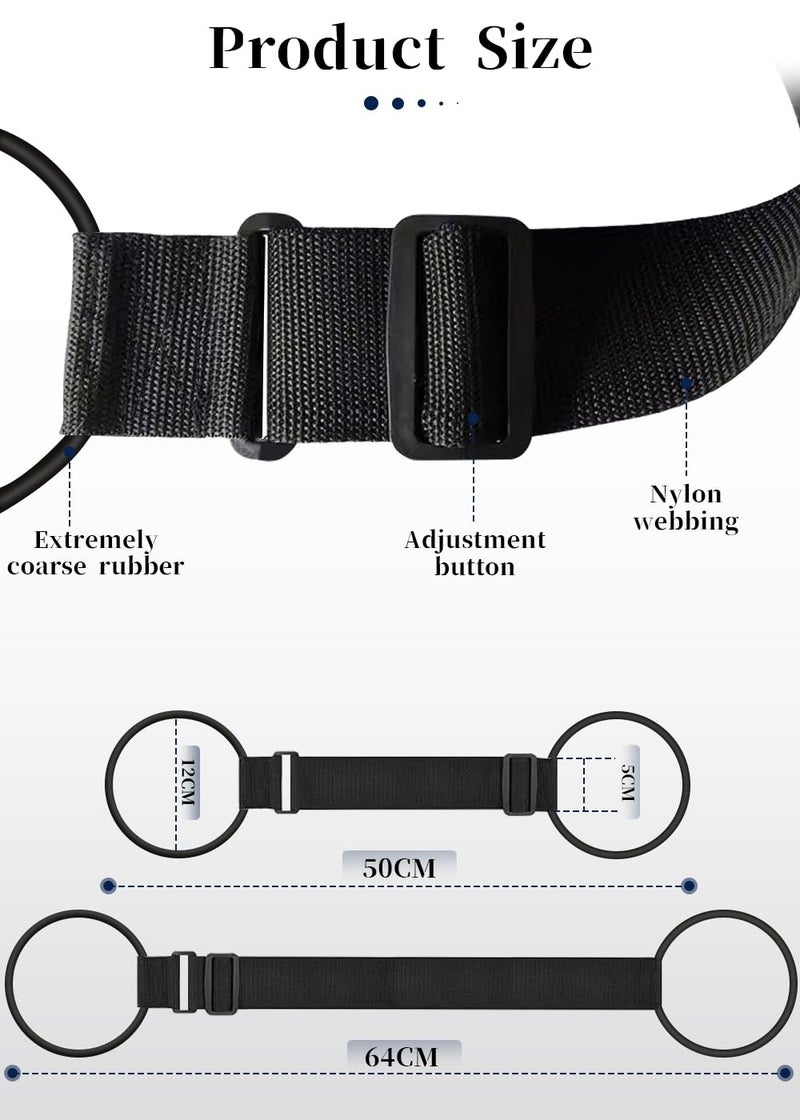 ZXZone 2Pcs Luggage Straps Bag Bungee Luggage Straps Suitcase Adjustable Beltï¼ŒAdd a Bag Easy to Travel Suitcase Elastic Strap Belt Luggage Accessories(Black-2Pcs) - Image 4
