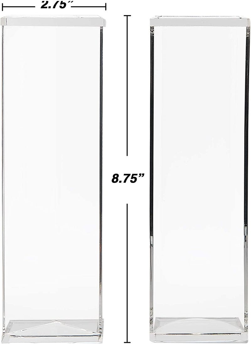 Eworld - Sturdy Rectangular Acrylic Tray for serving Biscuits, Cracker Holder Stand, Pack of 2 - Image 1