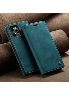 For Iphone 15 Case 14pro Max Card Slot Leather Cover Xr Flip Protective Case Digital Computer/mobile Phone Protective Cover-Color:Blue-Applicable Model:For Iphone15