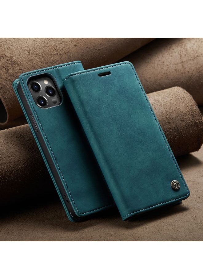 Generic - For Iphone 15 Case 14pro Max Card Slot Leather Cover Xr Flip Protective Case Digital Computer/mobile Phone Protective Cover-Color:Blue-Applicable Model:For Iphone15 - Image 1