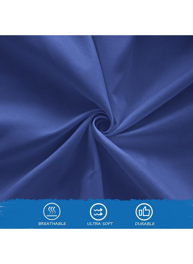 Coldwind Nap Mat Sheet 2 Pack, 24" x 48" x 4" Fitted Elastic Corners Preschool Day Care Rest Nap Mat Cover, Soft & Breathable Baby Sheets for Regalo My Cot Portable Toddler Bed and Joovy Travel Cot, Navy - Image 2