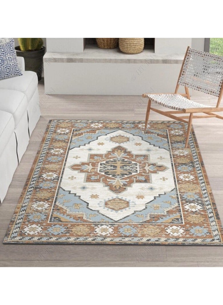 CityRiya-Long Ultra Soft Rug, Fluffy Carpets Tie-Dye Rugs for Living Room, Soft Touch Carpet 160x220cm, Fluffy Area Rug for Bedroom, Floor Mat, Modern Carpets Fuzzy Rug for Home, Non - Slip Washable Carpet - Image 3