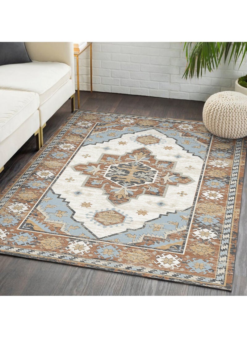 CityRiya-Long Ultra Soft Rug, Fluffy Carpets Tie-Dye Rugs for Living Room, Soft Touch Carpet 160x220cm, Fluffy Area Rug for Bedroom, Floor Mat, Modern Carpets Fuzzy Rug for Home, Non - Slip Washable Carpet - Image 4