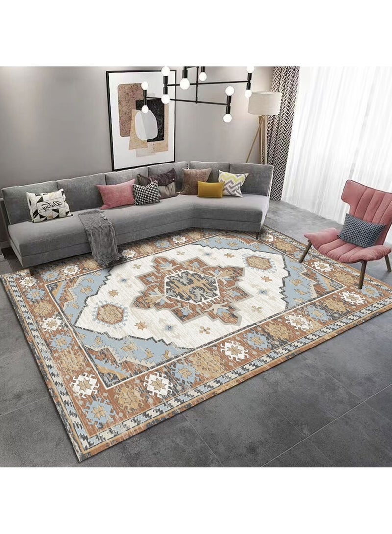 CityRiya-Long Ultra Soft Rug, Fluffy Carpets Tie-Dye Rugs for Living Room, Soft Touch Carpet 160x220cm, Fluffy Area Rug for Bedroom, Floor Mat, Modern Carpets Fuzzy Rug for Home, Non - Slip Washable Carpet - Image 1