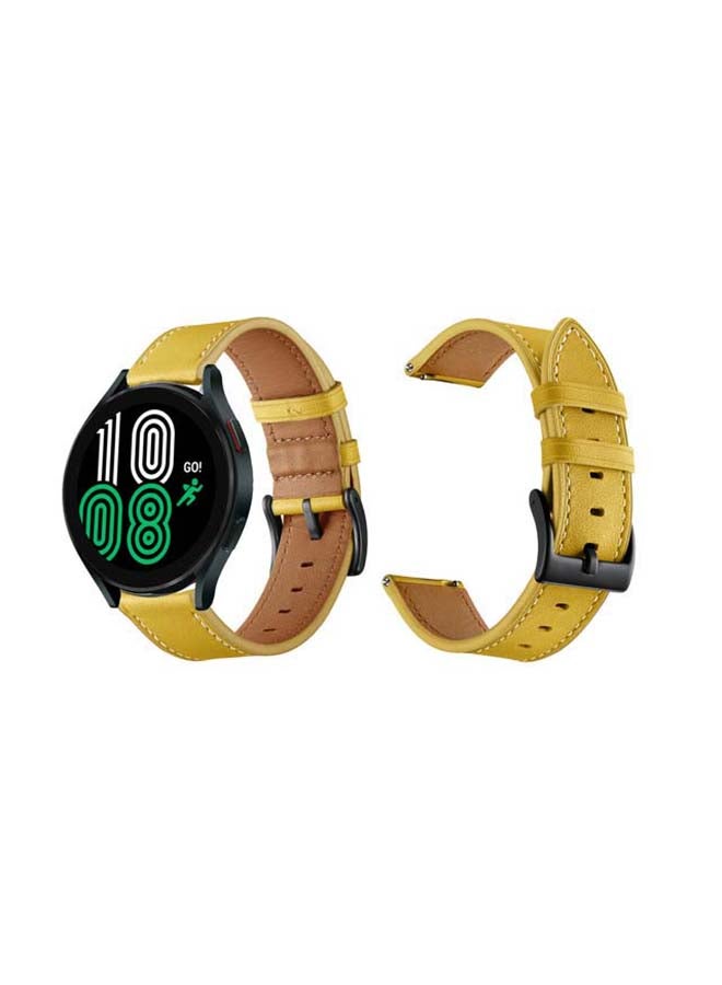 Perfii Replacement Band For Samsung Galaxy Watch 4 Yellow - Image 2