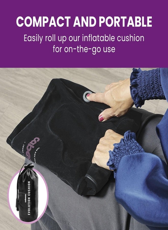 Cabeau Evolution Cushion Portable & Lightweight Inflatable Seat Cushion - Ideal for Office Chairs, School Bleachers, Stadium Seats, and Wheelchairs - Comfort on The Go - Image 5