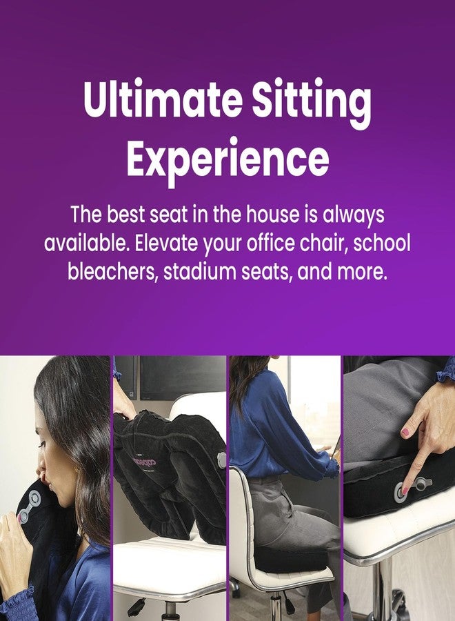 Cabeau Evolution Cushion Portable & Lightweight Inflatable Seat Cushion - Ideal for Office Chairs, School Bleachers, Stadium Seats, and Wheelchairs - Comfort on The Go - Image 3